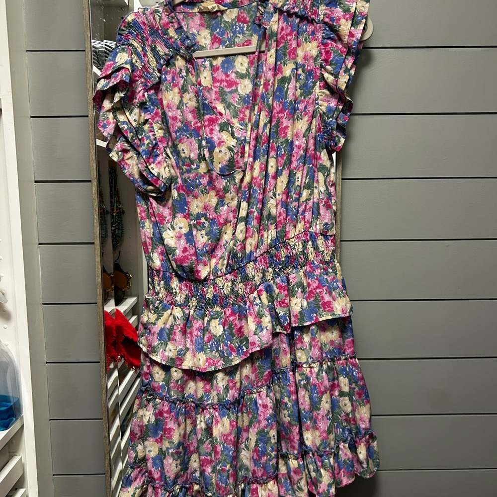 Entro large smocked floral dress - Picture 2 of 4